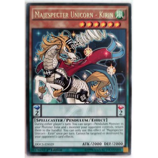 [Thẻ Yugioh] Majespecter Unicorn - Kirin |EN| Rare