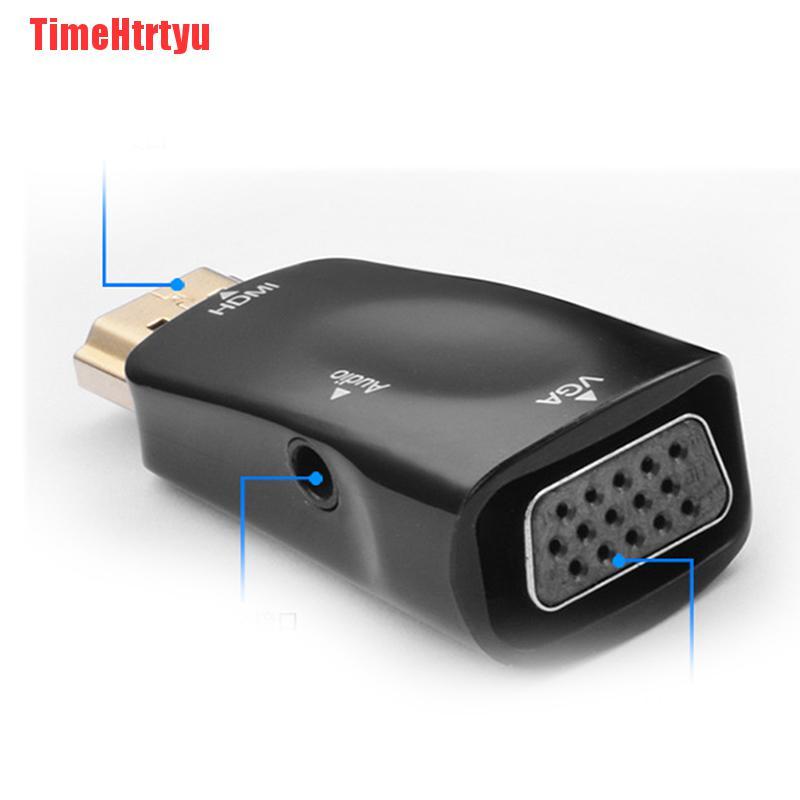 Cáp Chuyển Đổi Từ Timehtty 1080p Hdmi Sang Vga Đầu Ra Âm Thanh 3.5mm