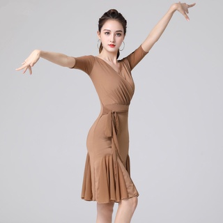 Đầm Khiêu Vũ Latin Ôm Eo Thiết Kế Dễ Thương Cho Nữ