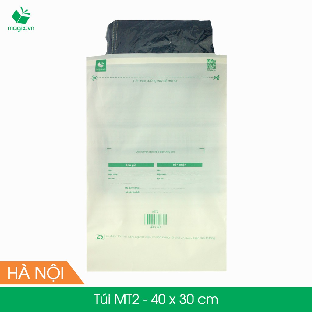 MT2 - 40x30 cm - 50 TÚI NILON GIAO HÀNG THAY HỘP CARTON
