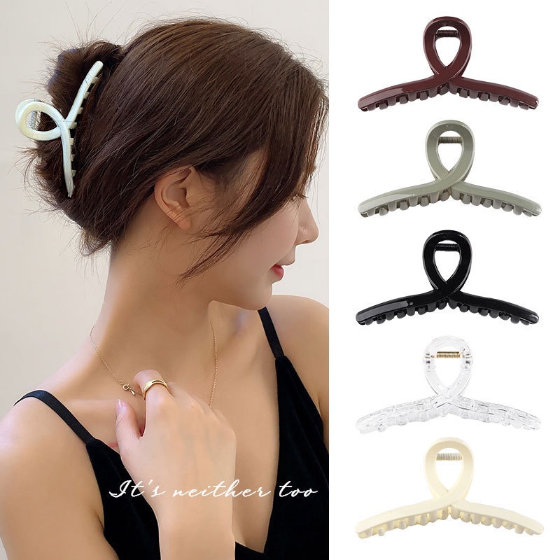 Kẹp tóc Acrylic lớn ngọt ngào ngọt ngào thời trang Hàn Quốc