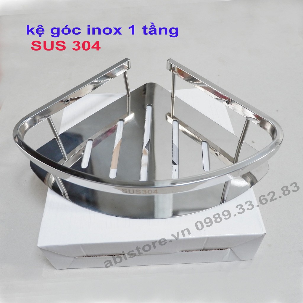 [HÀNG CHUẨN]KỆ GÓC 1 TẦNG INOX 304 NHÀ TẮM, KỆ GÓC NHÀ TẮM 1 TẦNG CAO CẤP GIÁ RẺ HÀ NỘI