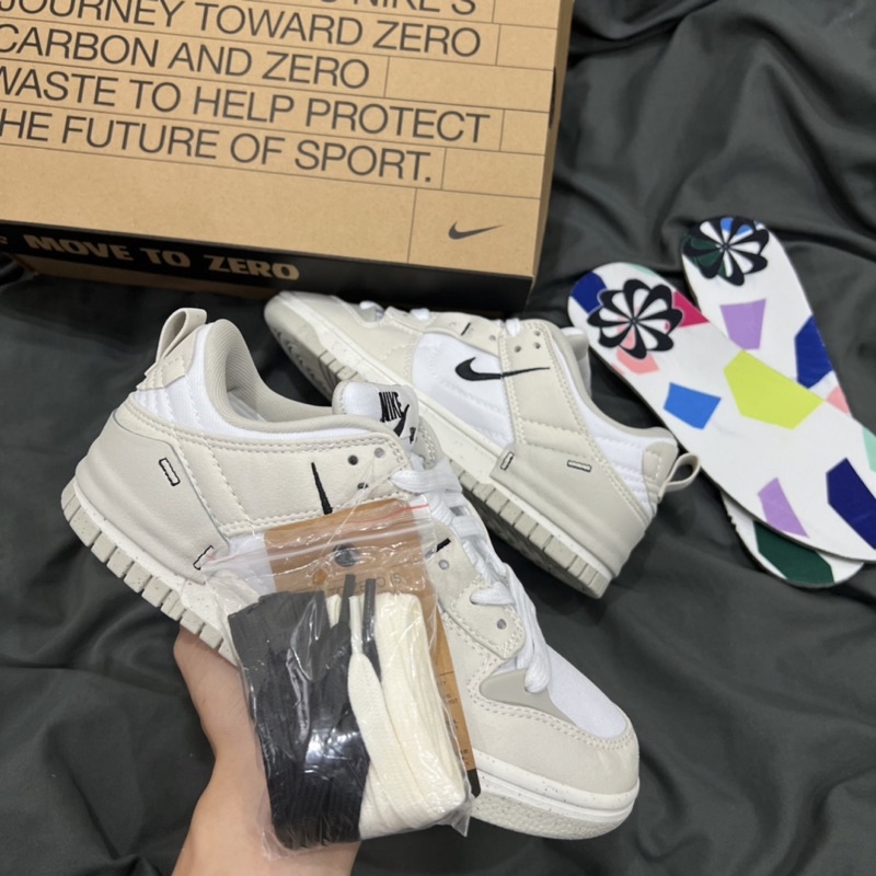 GIÀY SB DUNK LOW DISRUPT 2 PALE LVORY GREY XÁM BẠC LAI AU