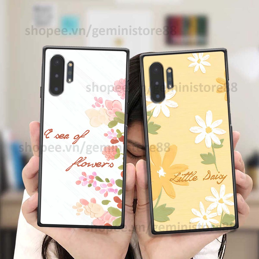 Ốp Samsung Note 10 / Note 10 Plus / Note 10+ in hình hoa lá nhiều màu sắc siêu đẹp, siêu xinh, siêu cá tính