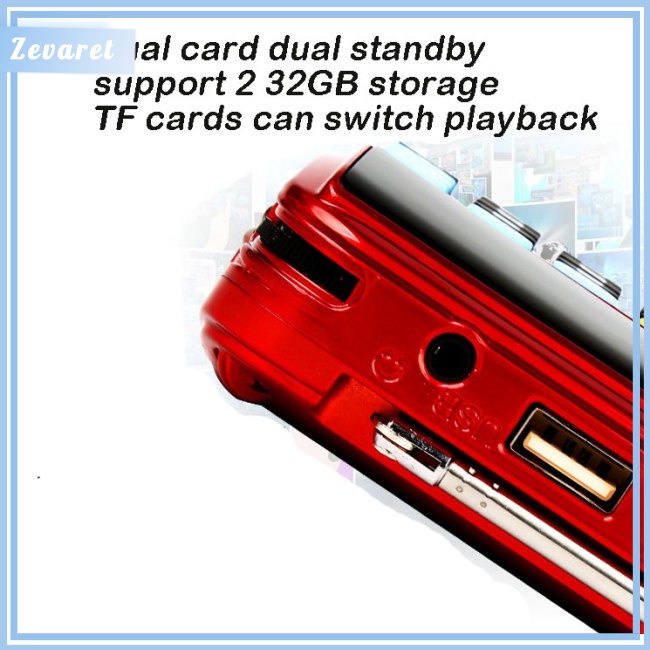 Radio Kỹ Thuật Số Mini Cầm Tay USB TF MP3 Chạy Bằng Pin Lithium