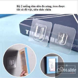 Bộ 2 miếng dán tường đa năng, Miếng dán treo vật dụng siêu tiện dụng, miếng dán các loại kệ, khung ảnh. SD1-MDanMC