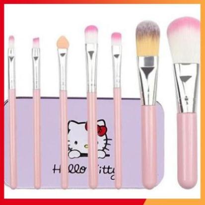 Bộ 7 cọ trang điểm Hello Kitty (hộp thiếc)