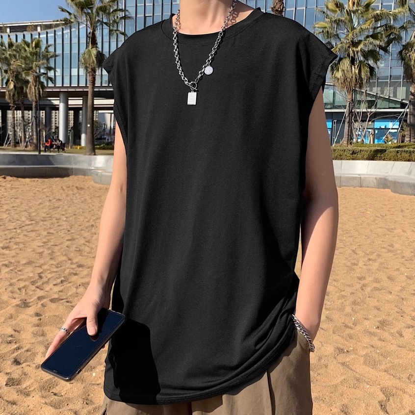 Áo Thun Ba Lỗ Thể Thao Thoáng Khí Khô Nhanh Có 7 Màu Thời Trang Phong Cách Hàn Quốc Cho Nam