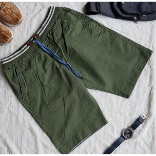 QUẦN SHORT KAKI LƯNG THUN