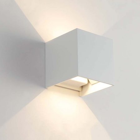 ĐÈN LED GẮN TƯỜNG đèn hắt tường 2 đầu ngoài tròi chống nước chỉnh được góc