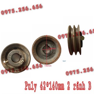 Phụ tùng hùng lỳ puly 42*140mm 2 rãnh b