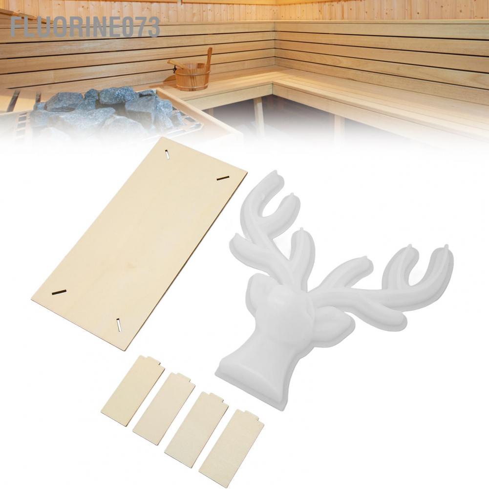 [Hàng mới về] Khuôn silicon hình con nai có thể tái sử dụng dùng đúc nhựa epoxy DIY có bảng dành cho thẩm mỹ viện