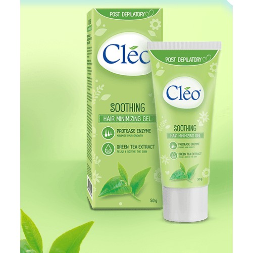 [Mã 154FMCGSALE giảm 8% đơn 500K] Gel Dịu Da Sau Tẩy Lông Cleo Hỗ Trợ Làm Chậm Mọc Lông 50g