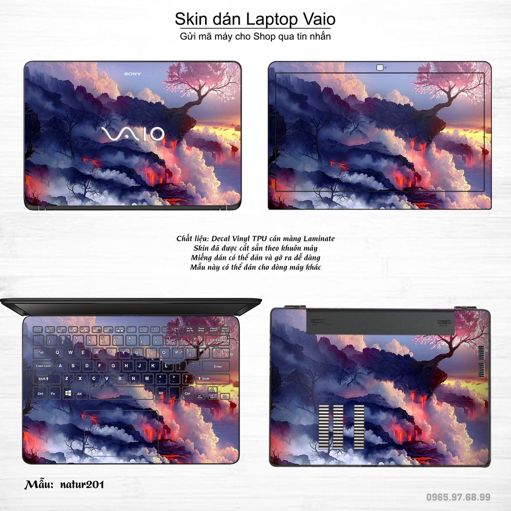 Skin dán Laptop Sony Vaio in hình thiên nhiên nhiều mẫu 7 (inbox mã máy cho Shop)