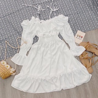Đầm rớt vai