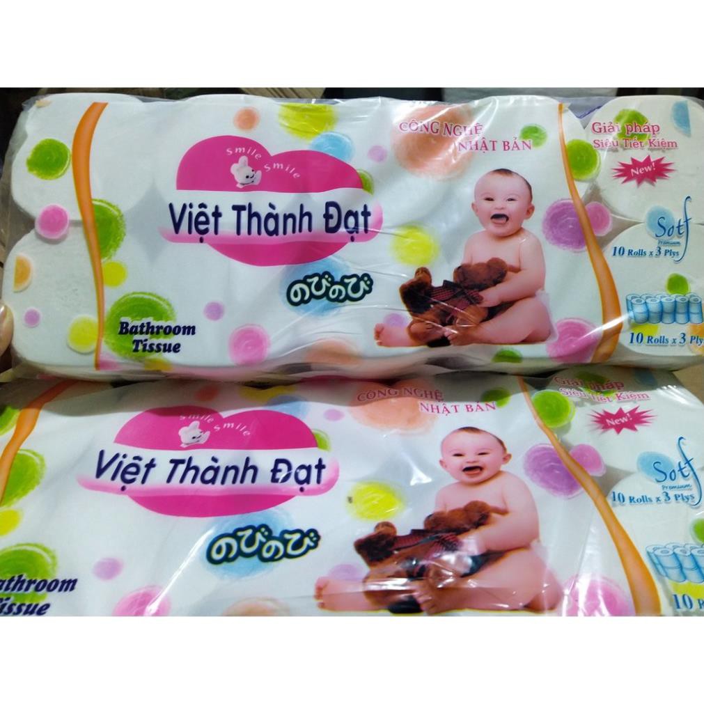 GIẤY VỆ SINH CAO CẤP [ BỊCH 10 CUỘN SIÊU DAI]