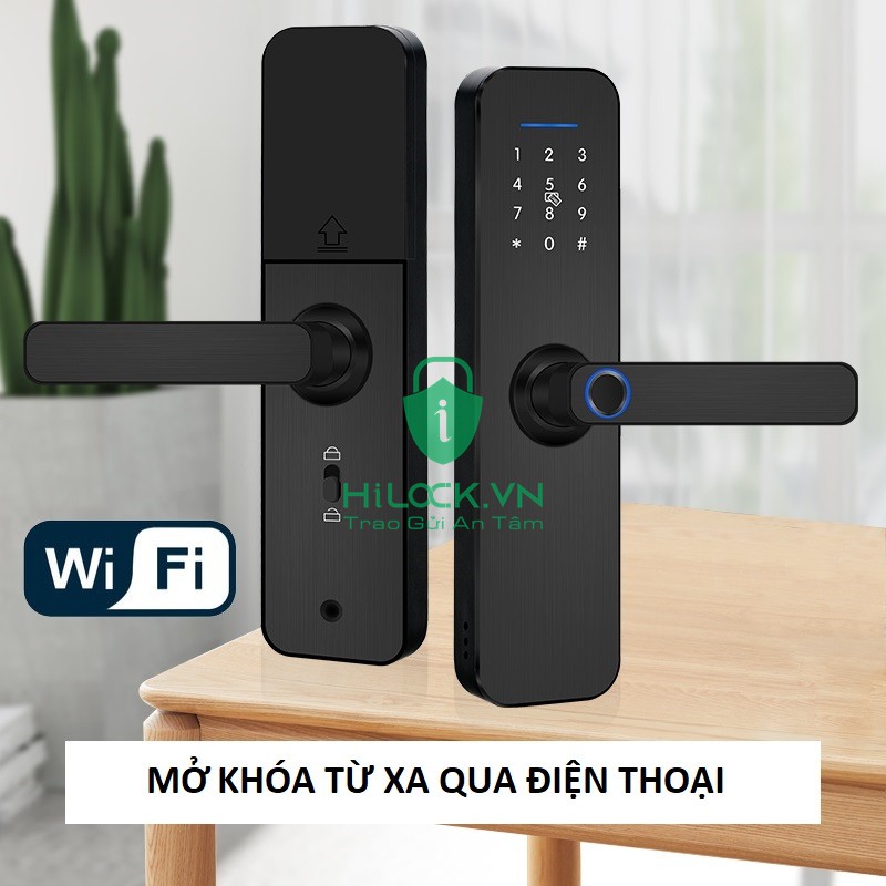 Khóa Cửa Thông Minh Wifi X5 HLX05 Điều Khiển Qua App Tuya phiên bản mới nhất, nâng cấp năm 2021