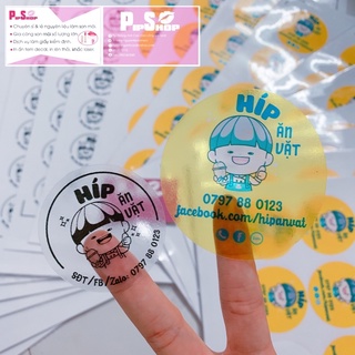 IN ẤN TEM DECAL GIẤY - DECAL TRONG A4/A3