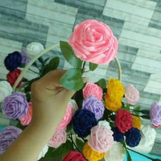 hoa hồng giấy nhún handmade
