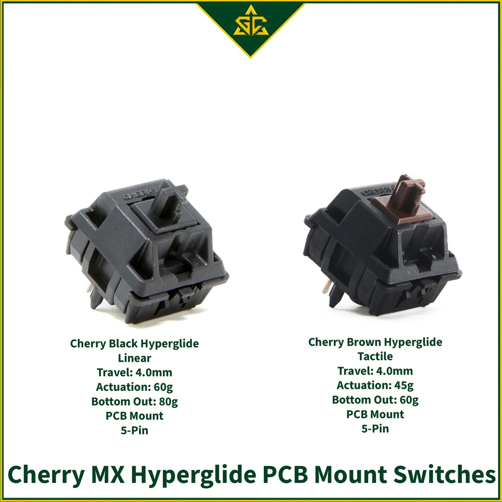 Switch Cherry Black Hyperglide 5 PIN | Switch Cherry Brown Hyperglide 5 PIN | Switch bàn phím cơ