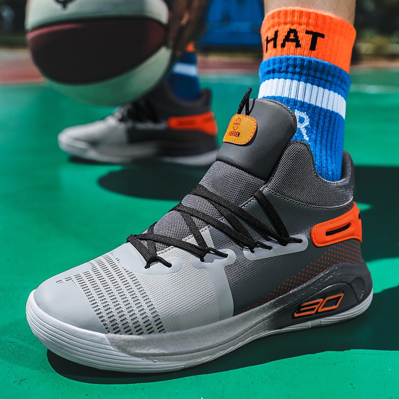 Size: 39-45 giày bóng rổ Stephen  Giày bóng rổ chất lượng cao Đế cao su chống mài mòn chống trơn trượt