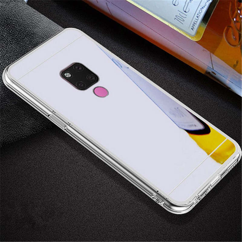 Ốp điện thoại mềm thiết kế tráng gương cho Huawei Mate 20 Lite P30 Y7 Pro Y9 2019 Enjoy 9 Plus Nova 4