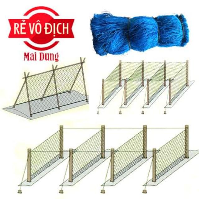 Cobom 2kg = 60m2 Lưới trồng bầu bí , dưa leo , trồng mầu