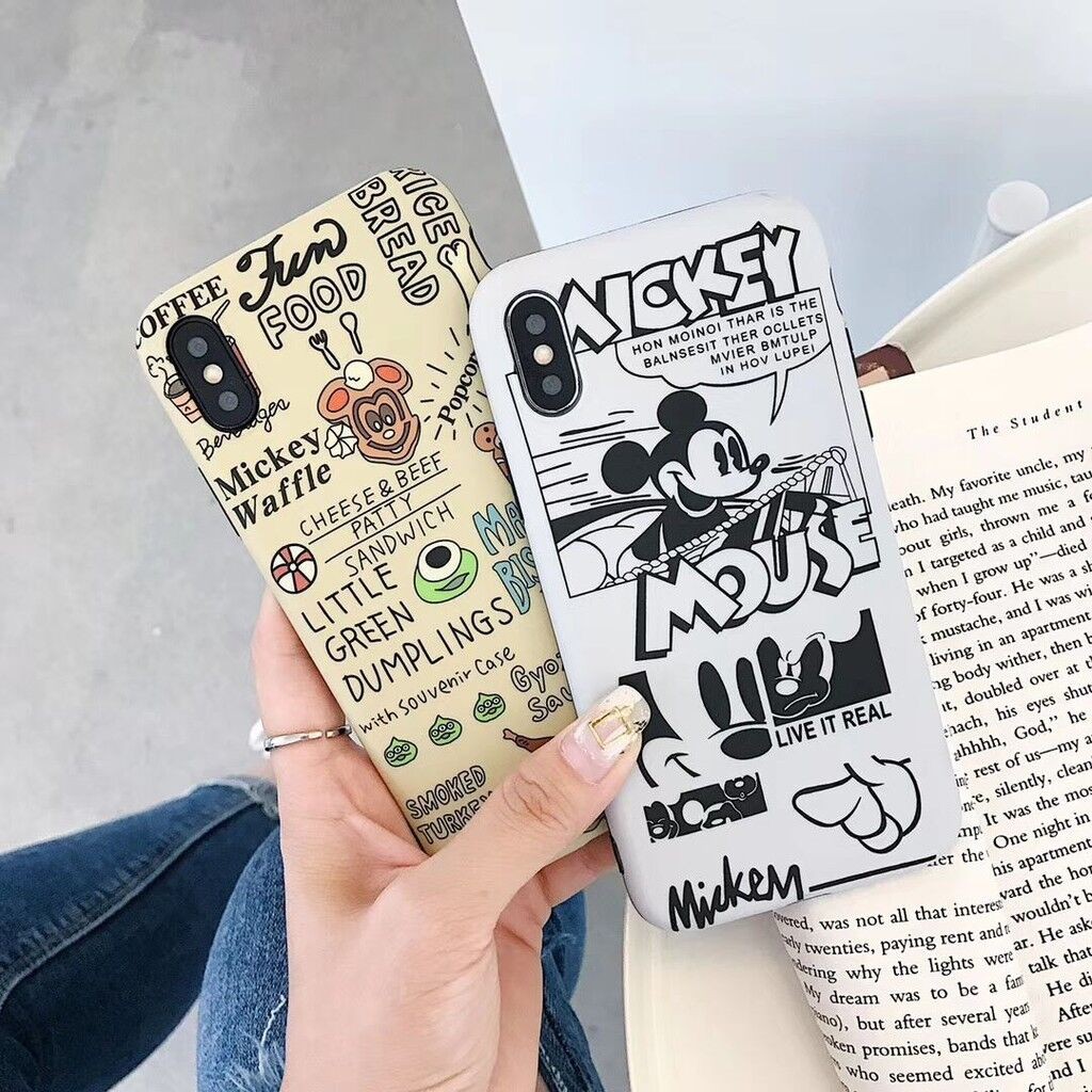 Ốp Lưng In Hình Chuột Mickey Dễ Thương Cho Iphone Xs Max Iphone Xs Xr Iphone 7 8 Plus