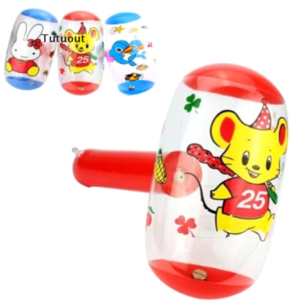 Búa Đồ Chơi Bơm Hơi Hình Hoạt Hình Có Chuông Cho Bé