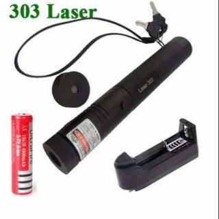 Đèn pin Laser 303 công suất 5w chiếu xa đến 2km, tia Laser màu xanh lá