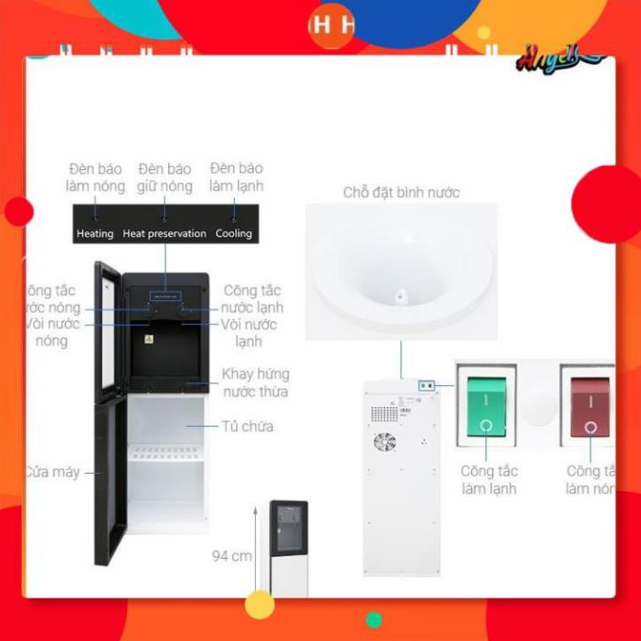 Cây nước nóng lạnh MIDEA YD1518S-W (W) chính hãng - Bmart 24h