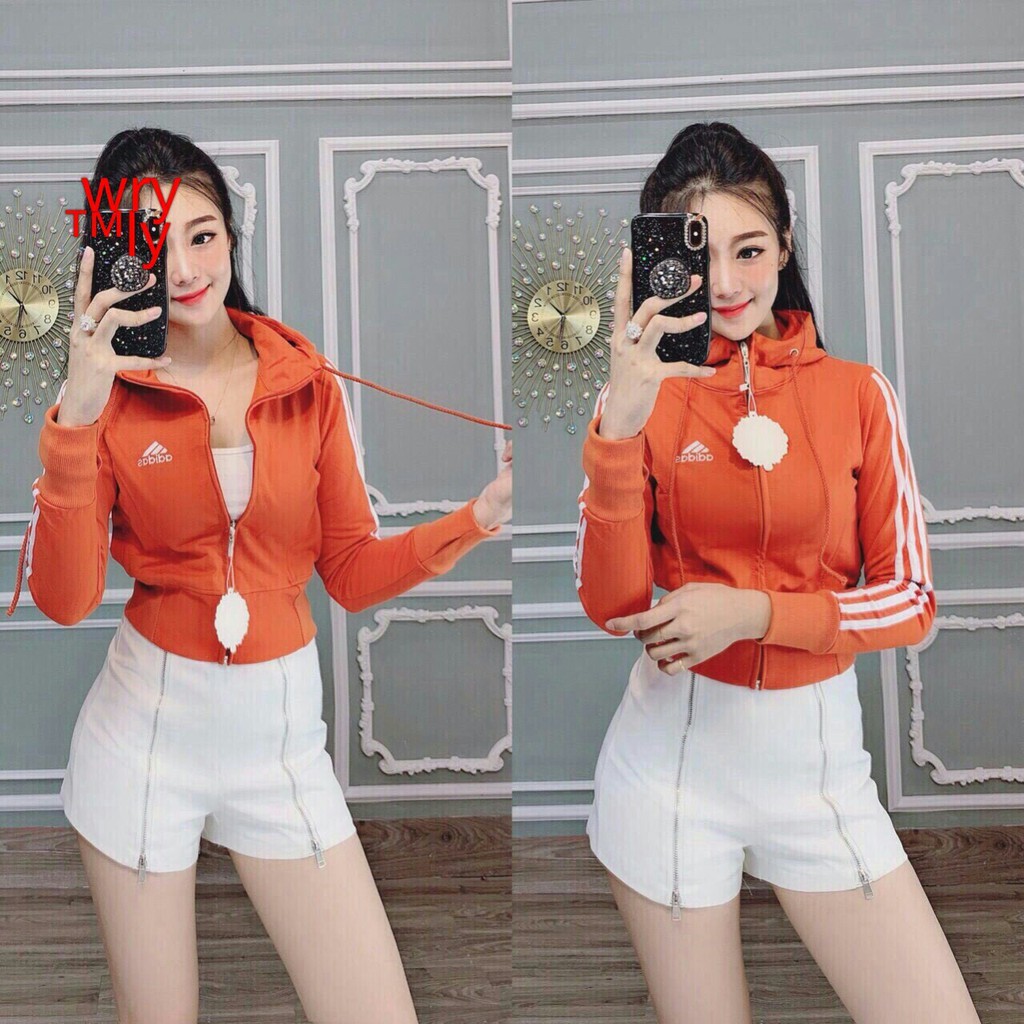 [Sale Sập Sàn] ÁO KHOÁT LỬNG NỮ THÊU DAS CHẠY XỌC TAY khoác lửng croptop thun nữ