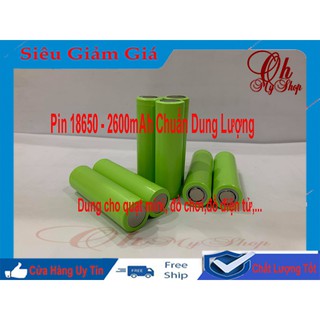 Pin 18650 3.7v 2600mah mới 100% chuẩn
