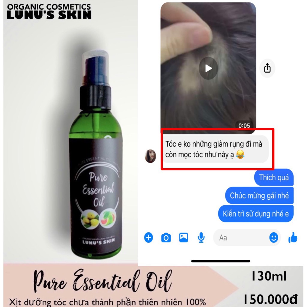 CHAI XỊT DƯỠNG TINH DẦU BƯỞI XANH & SERUM JOJOBA PURE ESSENTIAL OIL kích_mọc_tóc trị_rụng_tóc | BigBuy360 - bigbuy360.vn