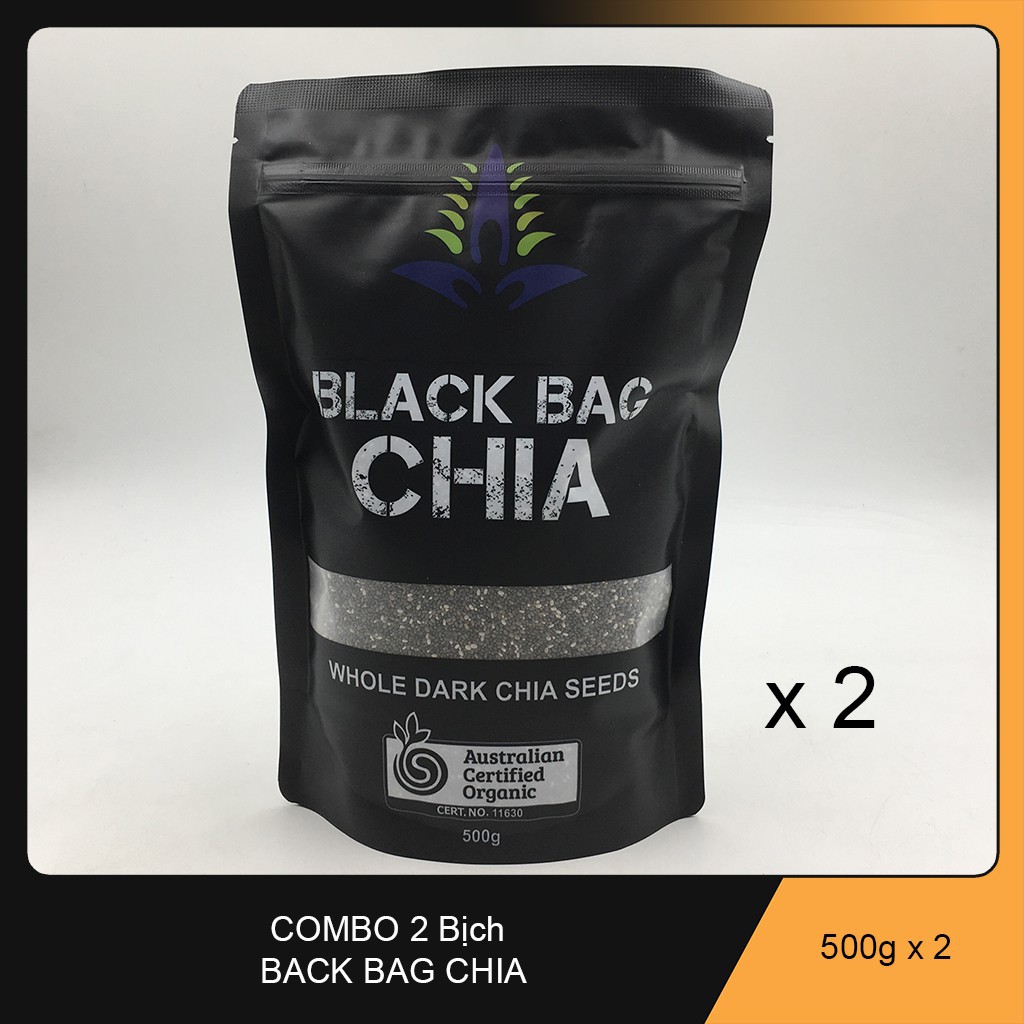 Combo 2 Gói Hạt Chia Black Bag Hàng Nhập Úc - Chuẩn - Date Mới - KL: 1Kg