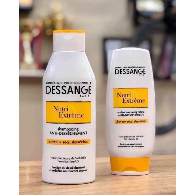 bộ dầu gội - xả Dessange nội địa Pháp dành cho khô xơ
