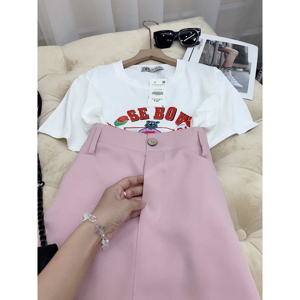 Set đồ nữ cá tính, set váy ngắn áo thun đi chơi sang chảnh mùa hè đẹp 8A00119 THVVN | BigBuy360 - bigbuy360.vn