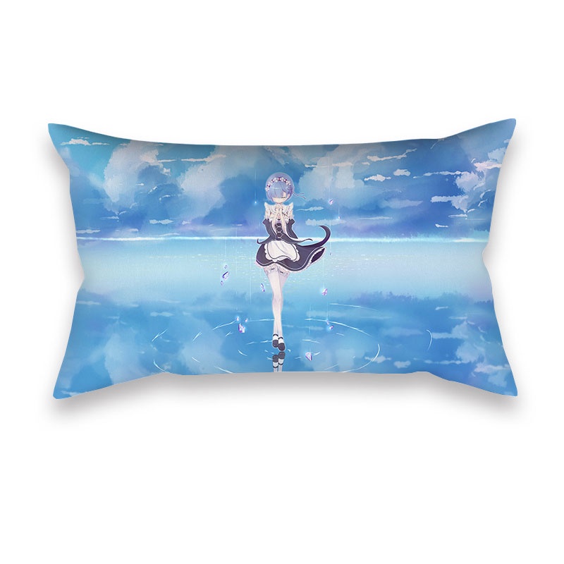 Vỏ Gối Vuông 50*30cm in Hình Re:ZERO -Starting Life in Another World