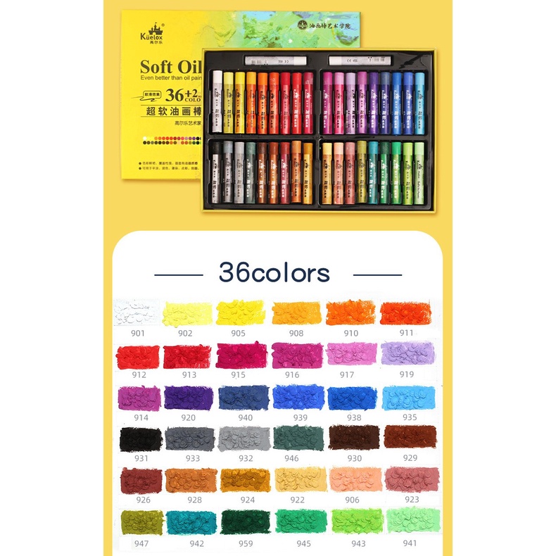 Màu Sáp Dầu Mềm Kuelox - Soft Oil Pastel