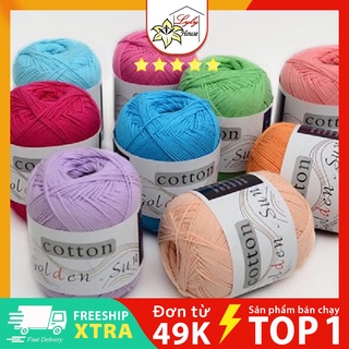 Sợi Cotton Sun 1mm , len đan thú bông , len đan thủ công cao cấp 32 màu
