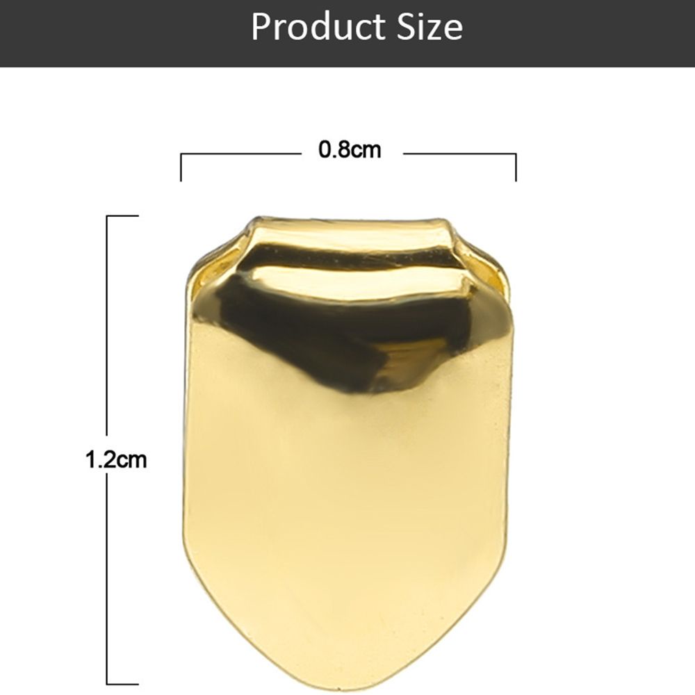 [Hàng mới về] Nắp gắn răng giả bằng kim loại mạ bạc nhiều màu sắc tùy chọn phong cách hiphop