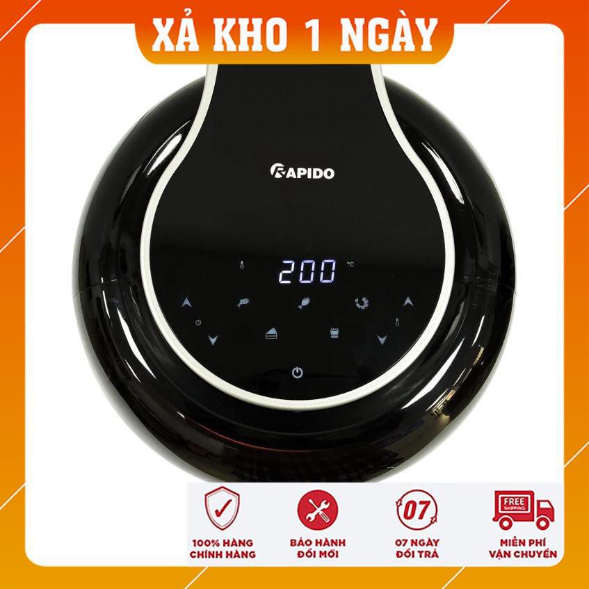 [HÀNG CHÍNH HÃNG - SALE SIÊU SỐC] TẶNG KÈM KHAY NƯỚNG NHẬP CỦA ĐỨC DUY NHẤT 11/6 - 14/6 / NỒI CHIÊN KHÔNG DẦU RAPIDO LUX