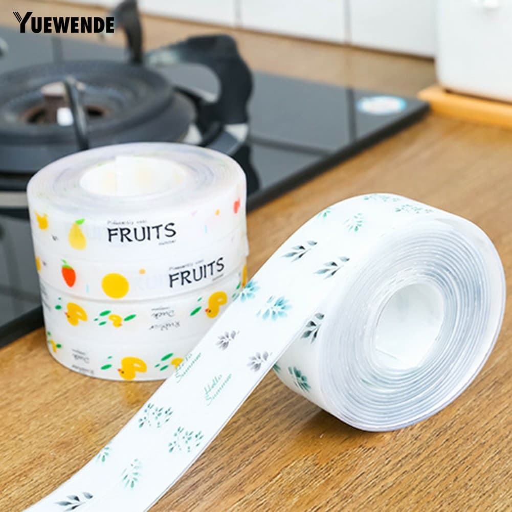 Băng Dính Dán Viền Bồn Rửa Chén Chống Thấm Nước Dán Cạnh Bếp Trang Trí