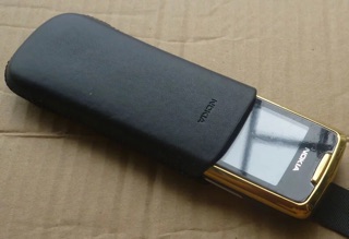 Bao da Nokia 8800 Carbon Gold Sapphire Arte (da thật)
