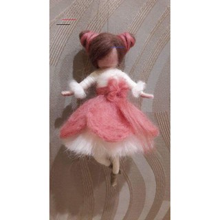 [HỒNG-ĐỎ] Len chọc - Needle Felting