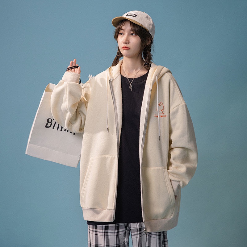 【Keroro】Áo  Khoác kéo khoá form rộng kiểu hàn quốc Kiểu Ulzzang ( kèm ảnh thật) | BigBuy360 - bigbuy360.vn