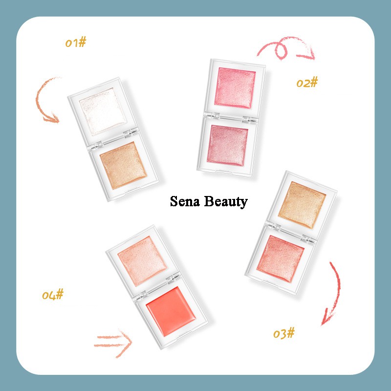 Phấn Má Hồng Bắt Sáng Kiss Beauty Viên Kẹo Crystal Cube | BigBuy360 - bigbuy360.vn