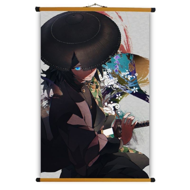 Poster Vải Anime Kimetsu No Yaiba Tomioka Giyuu
