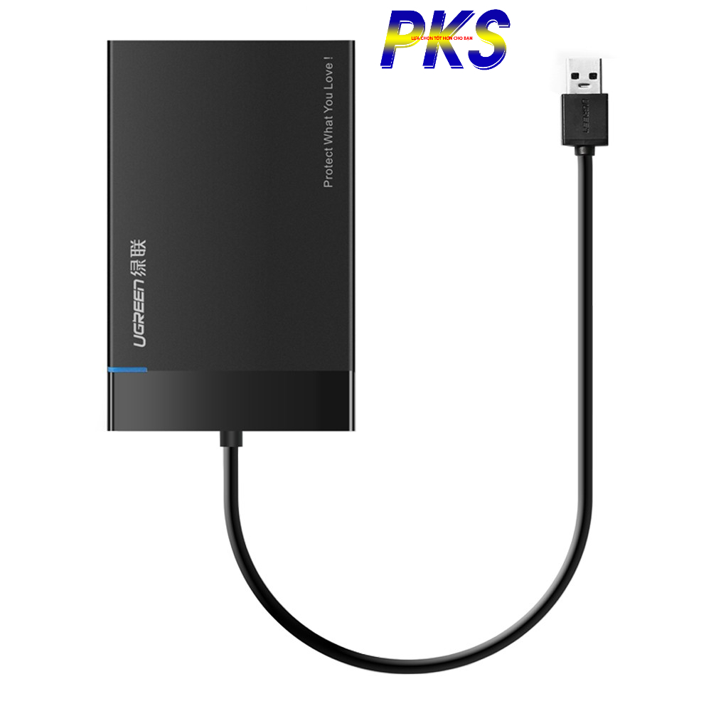Hộp đựng ổ cứng 2,5 inch USB 3.0 cao cấp dây liền chính hãng Ugreen 30847