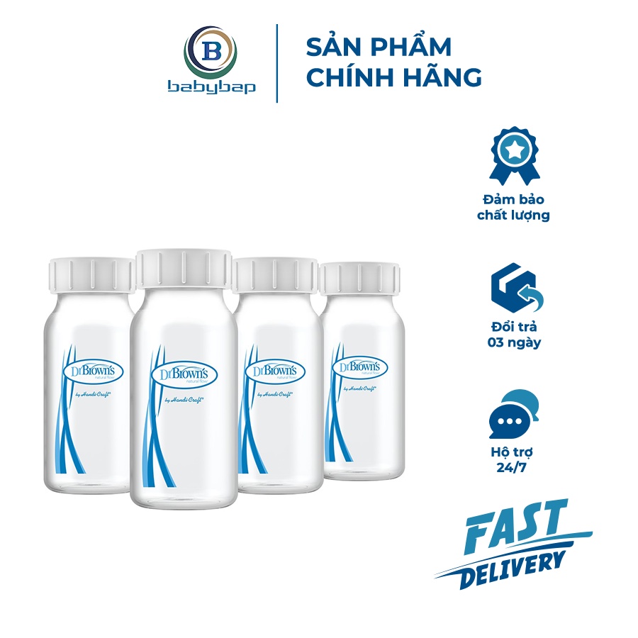 Bộ 4 Bình Trữ Sữa Dr Brown_s 120ml